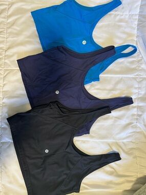 lululemon athletica Tank Tops in Black, Navy, and Teal